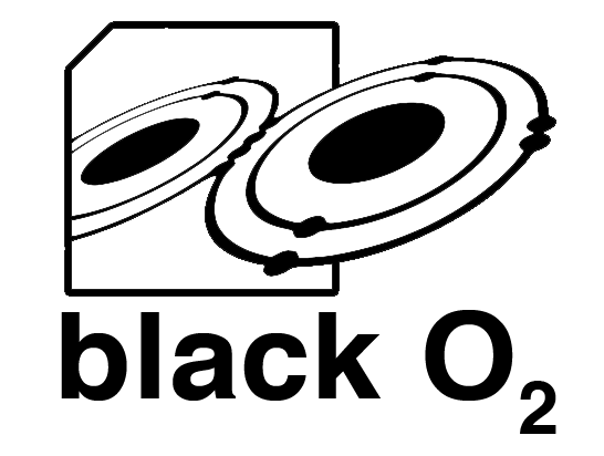 black o2 logo